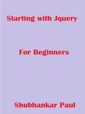 cover image of Starting with jQuery
